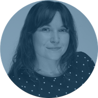 Kelly Crouch headshot blue circle Compass Behavioral Health
