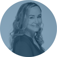 cherie headshot circle blue 2026 Compass Behavioral Health